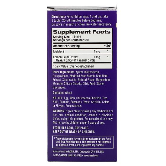 Natrol Melatonin Kids 40 Tablet  Çocuklar için resmi