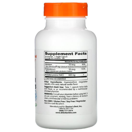 Dr. Best Doctors Best 600mg Nac Detox Regulator resmi