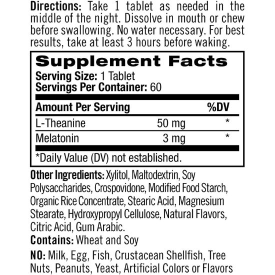 Natrol Melatonin 3 A.M. 60 Tablet Fast Dissolve Lavender Vanilla resmi