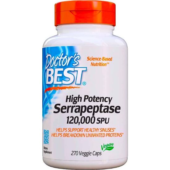 Doctors Best High Potency Serrapeptase 270 Veg Cap resmi