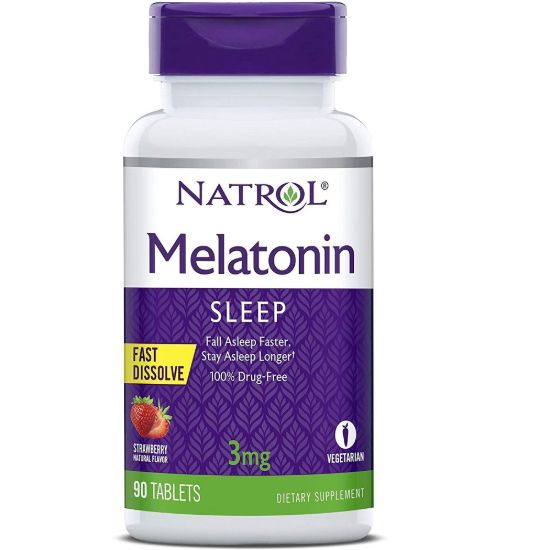Natrol 3 Mg 90 Tablet Fast Dissolve Strawberry Melatonin resmi