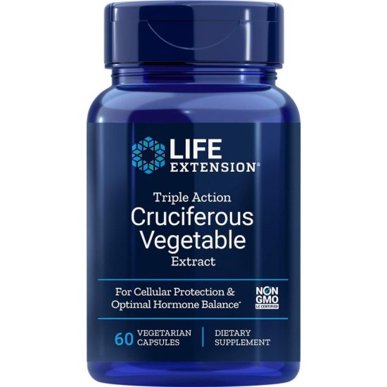 Life Extension Triple Action Cruciferous Vegetable Extract 60 Kap resmi
