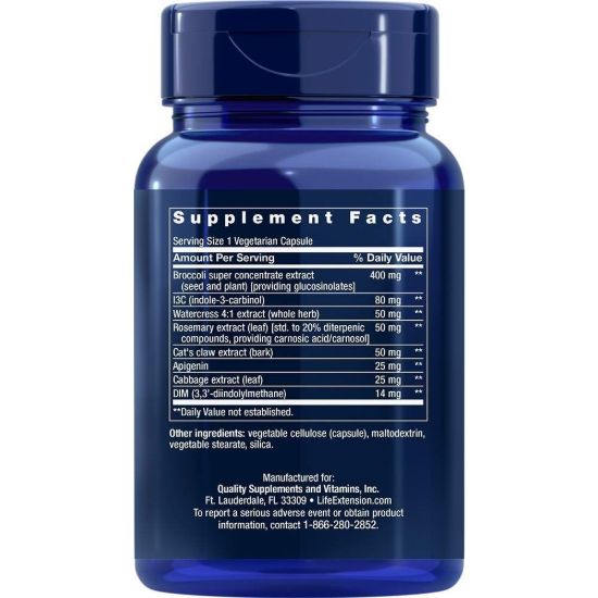 Life Extension Triple Action Cruciferous Vegetable Extract 60 Kap resmi