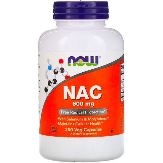 Now Foods¸ Nac¸ 600 Mg¸ 250 Veggie Capsules resmi