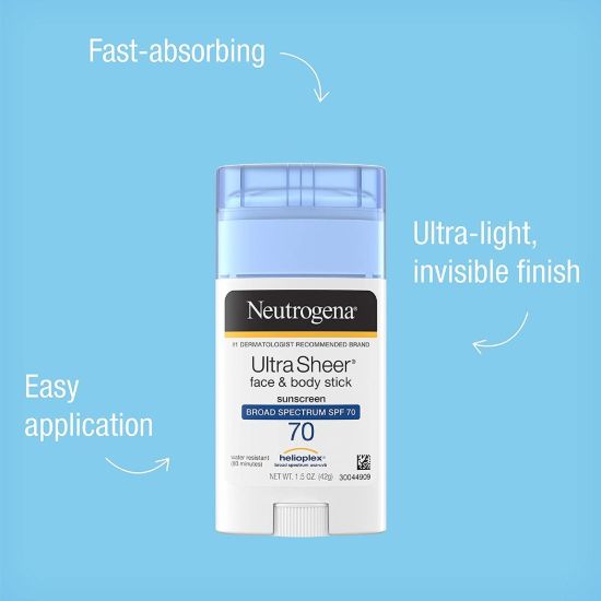 Neutrogena Ultra Sheer Non-Greasy Sunscreen Stick 1.5Oz 42gr resmi
