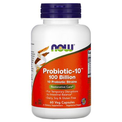 Now Foods¸ Probiotic-10¸ 100 Billion¸ 60 Veg Capsules resmi