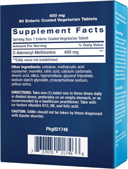 Life Extension Same 400mg (S-Adenosyl-Methionine) 60 Count resmi