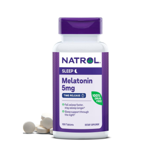 NATROL 5 MG TIME RELEASE 100 TABLETS MELATONIN resmi