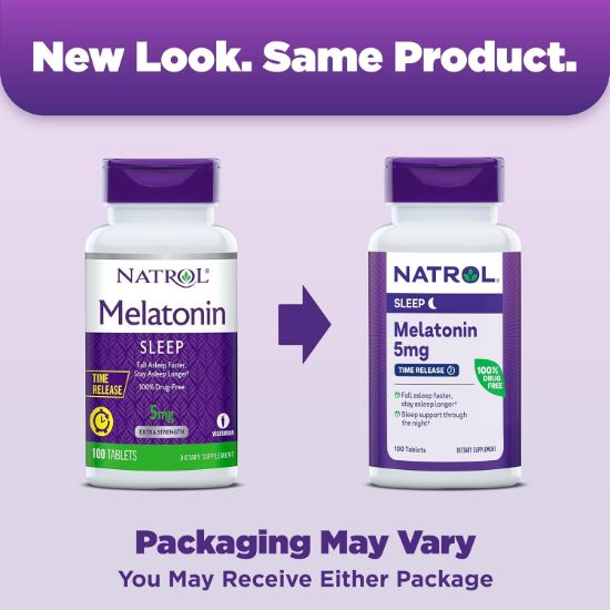 NATROL 5 MG TIME RELEASE 100 TABLETS MELATONIN resmi