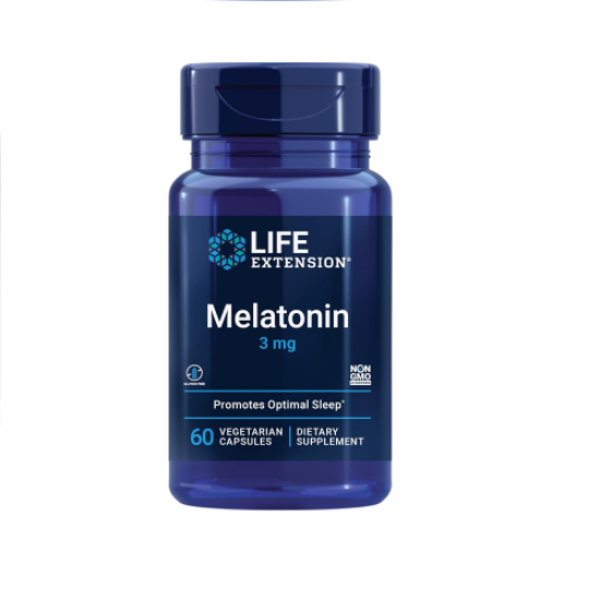 LIFE EXTENSION MELATONIN 3 MG 60 VEGETARIAN CAPSULES resmi