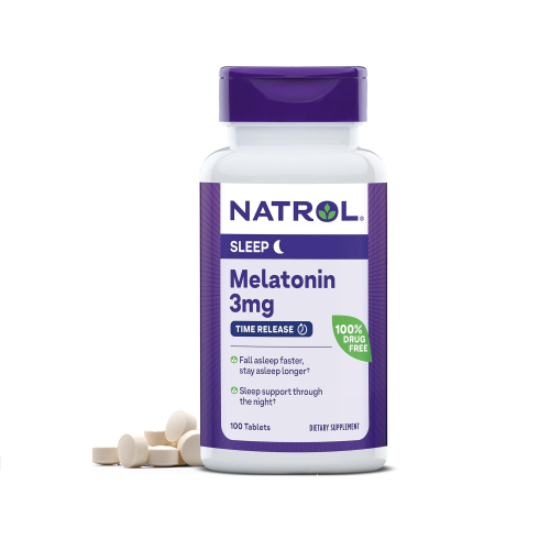NATROL 3 MG 100 TABLETS MELATONIN TIME RELEASE resmi
