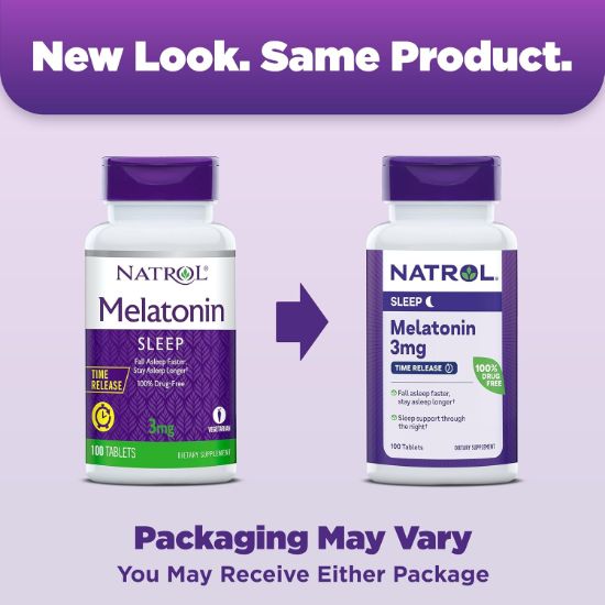 NATROL 3 MG 100 TABLETS MELATONIN TIME RELEASE resmi