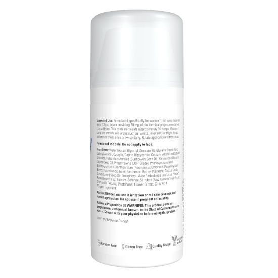 NOW Foods, Solutions, Progesterone from Wild Yam, Balancing Skin Cream, Fragrance Free, 3 oz (85 g) resmi