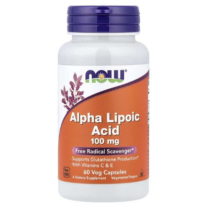 NOW Foods, Alpha Lipoic Acid, 60 Veg Capsules resmi