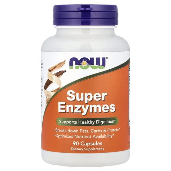 NOW Foods, Super Enzymes, 90 Capsules resmi