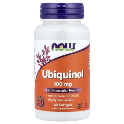 NOW Foods, Ubiquinol, 100 mg, 60 Softgels resmi
