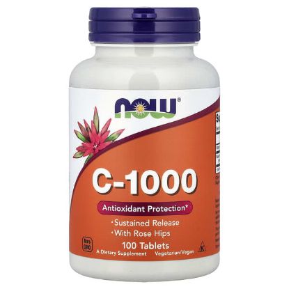 NOW Foods, C-1000 With Rose Hips, 100 Tablets resmi