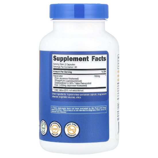 Nutricost, Resveratrol, 120 Capsules (350 mg per Capsule) resmi