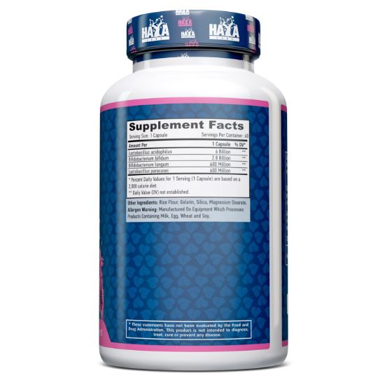 Haya Labs Probiotic Complex 10 Billion 60 Capsules resmi
