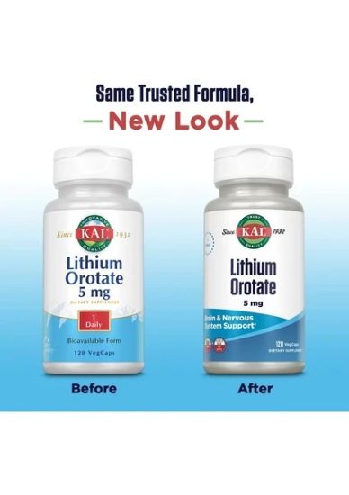 KAL Lithium Orotate 5 Mg 120 Capsules resmi