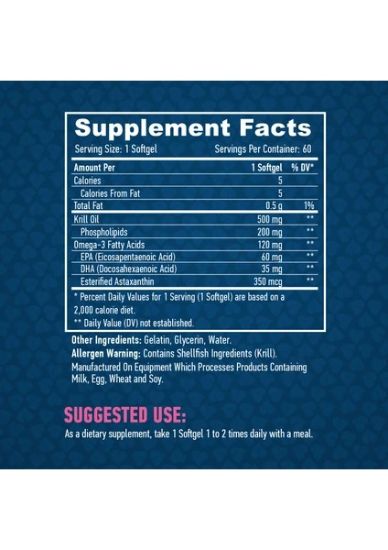 HAYA LABS KRILL OIL 60 SOFTGELS resmi