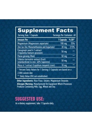 Haya Labs Testosterone testo Booster / 60 Caps. resmi