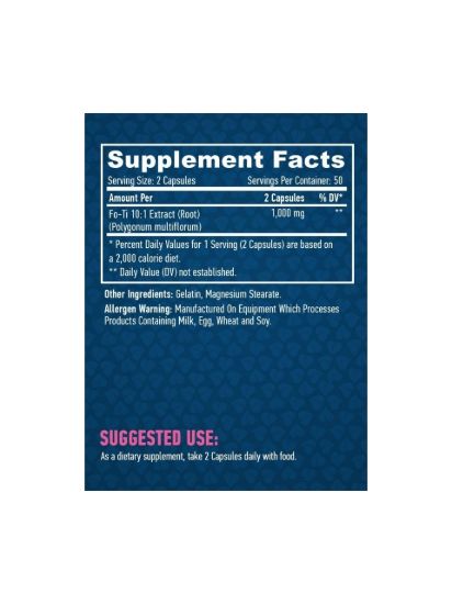 Haya Labs Fo-Ti Root Extract 100 Kapsül U.s.a Menşei resmi