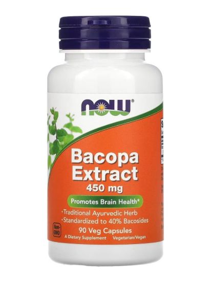 Now Foods Bacopa Extract 450 Mg 90 Kapsül resmi