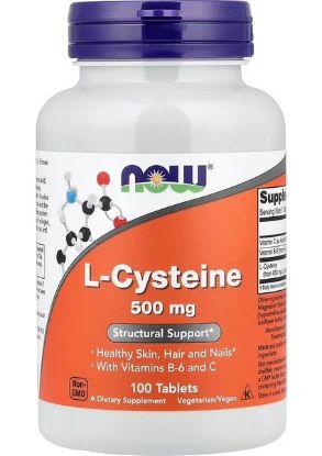 Now Foods L-Cysteine, 500 Mg, 100 Tablets resmi