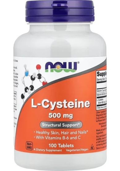 Now Foods L-Cysteine, 500 Mg, 100 Tablets resmi