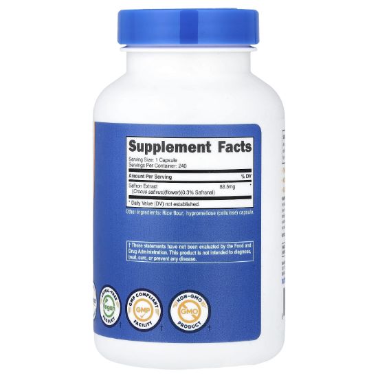 Nutricost, Saffron, 88.5 mg , 240 Capsules resmi