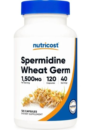 Nutricost, Spermidine Wheat Germ, 120 Capsules resmi