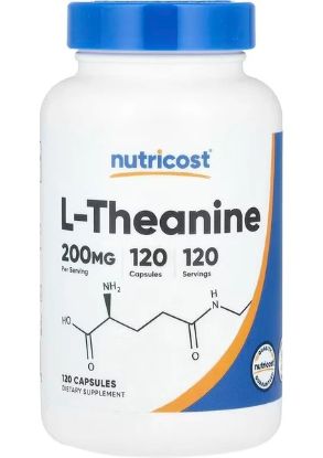 Nutricost, L-Theanine, 200 mg, 120 Capsules resmi