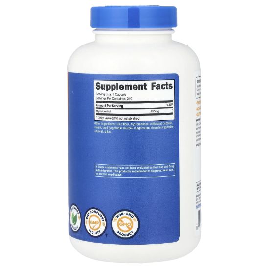 Nutricost, Inositol, 500 mg, 240 Capsules resmi