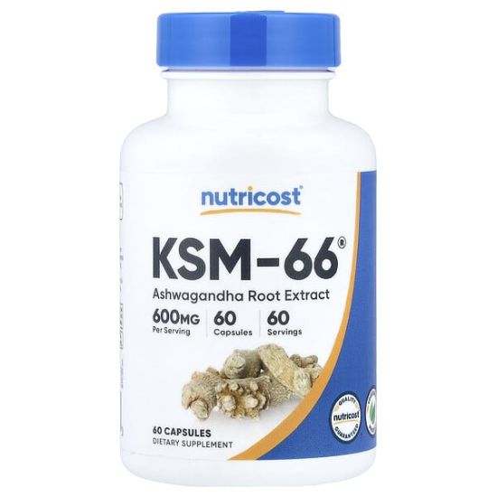 Nutricost, KSM-66®, Ashwagandha Root Extract, 60 Capsules resmi
