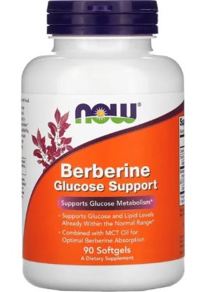 NOW Foods, Berberine Glucose Support, 90 Softgels resmi