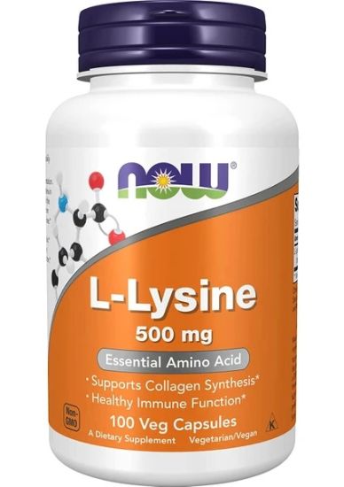 Now Foods L-Lysine 500 Mg 100 Tablet. USA resmi