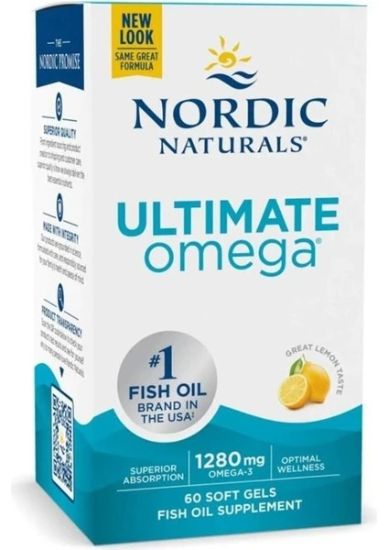 Nordic Ultimate Omega-3 60 Kapsül İçeriğinde 1280 mg Omega-3 resmi