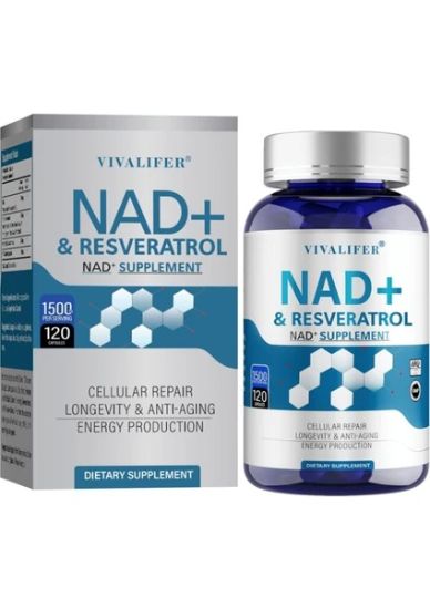 Vivalifer Vivalifer Nad+ Resveratrol Nad Tmg 1500 mg 120 Caps resmi