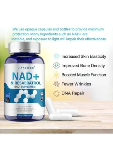 Vivalifer Vivalifer Nad+ Resveratrol Nad Tmg 1500 mg 120 Caps resmi