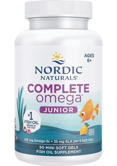 Nordic Naturals Nordic Naturals Complete Omega Junıor Fish Oil Ages 6+ 283 Mg Omega 3s + 35 Mg Gla Per 2 Soft Gels resmi