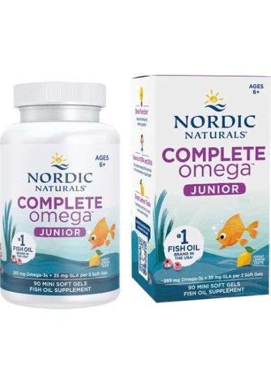 Nordic Naturals Nordic Naturals Complete Omega Junıor Fish Oil Ages 6+ 283 Mg Omega 3s + 35 Mg Gla Per 2 Soft Gels resmi