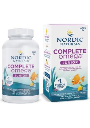 Nordic Naturals Nordic Naturals Complete Omega Junior Ages 6+ 283 Mg Omega 3 180 Mini Soft Gels resmi