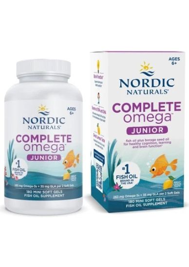 Nordic Naturals Nordic Naturals Complete Omega Junior Ages 6+ 283 Mg Omega 3 180 Mini Soft Gels resmi
