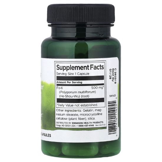 Swanson Vitamins, Full Spectrum® Fo-Ti, 500 mg, 60 Capsules resmi