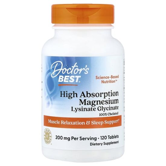 Doctor's Best, High Absorption Magnesium, 120 Tablets (100 mg per Tablet) resmi
