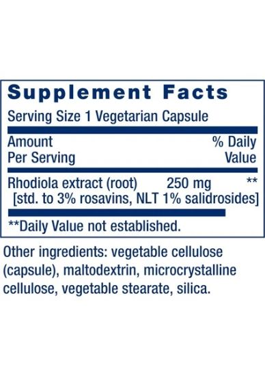 Life Extension Life Extension Rhodiola Extract 250 Mg 60 Vegetarian Capsules resmi