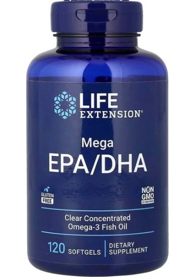 Life Extension Mega Epa Dha 120 Softgels resmi