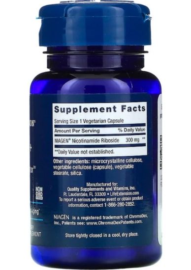 Life Extension , Nad Cell Regenerator, 300 Mg, 30 Vegetarian Capsules resmi