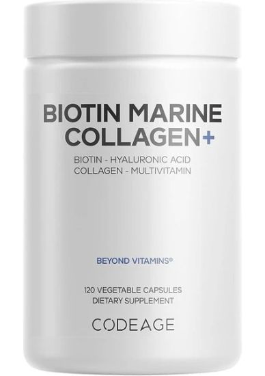 CodeAge Biotin Marine Collagen+Biotin-Hyaluronic Acıd-Collage-Multivitamin Type I &III resmi
